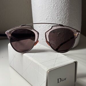 DiorSoReal Sunglasses Pink with Tortoise Print Sunglasses